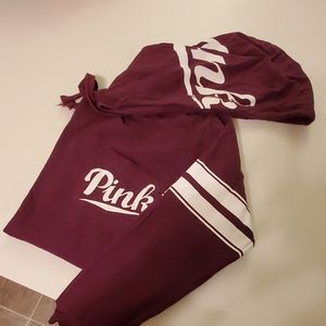 VS Pink hooded shirt